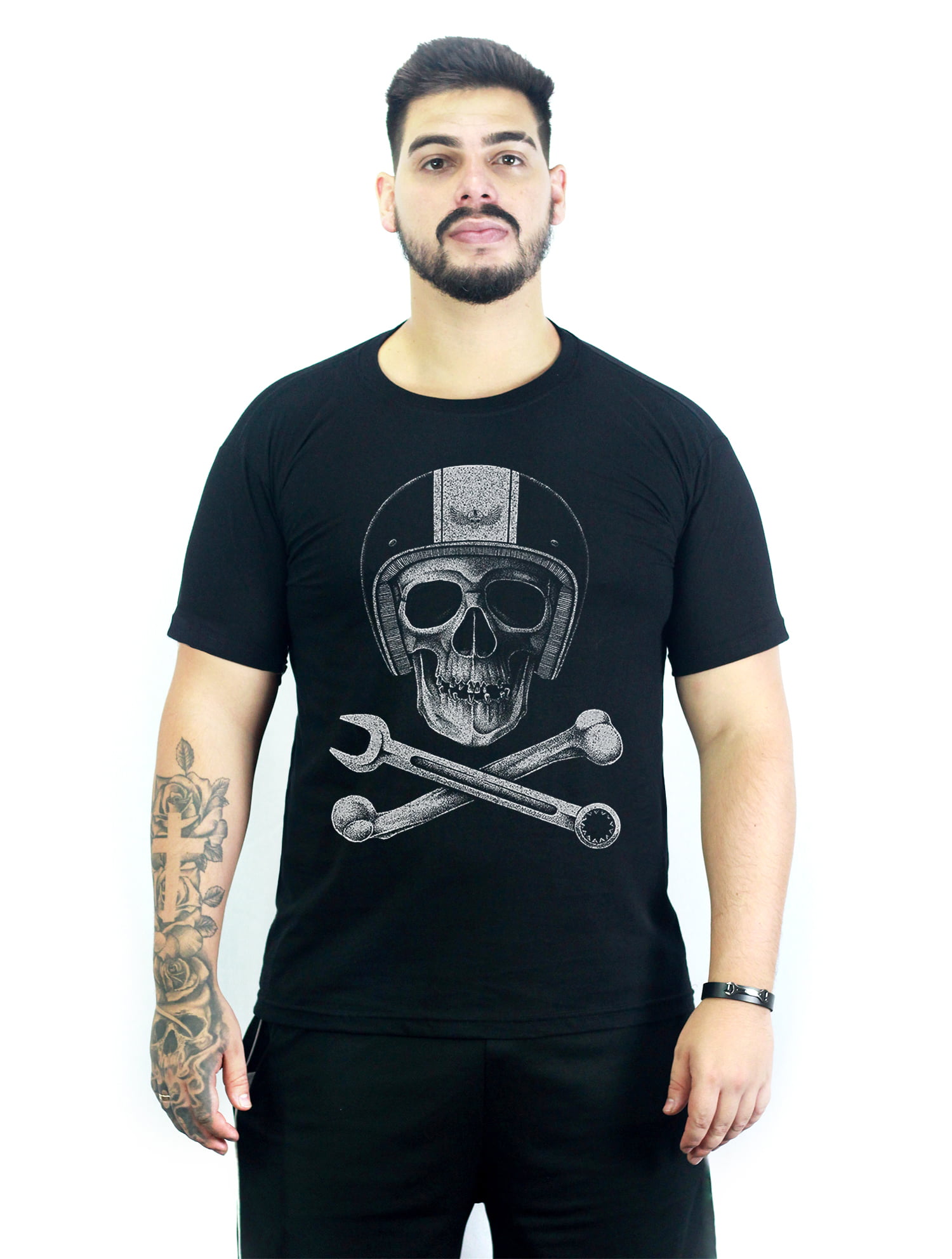 Camiseta Caveira Mechanic Skull  PB