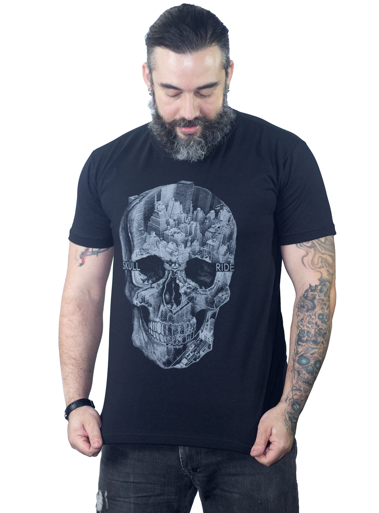 Camiseta Caveira Skull City