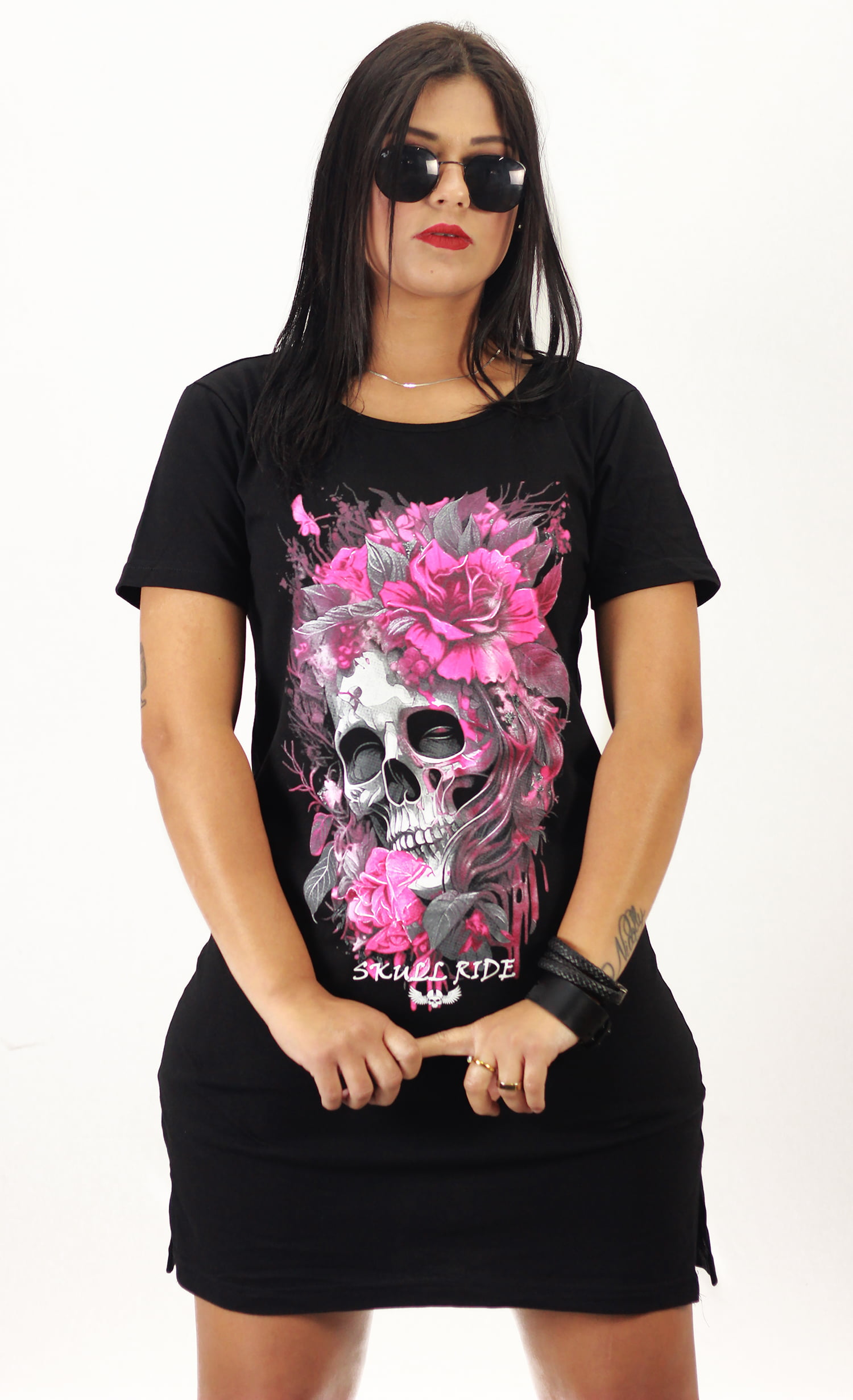 VESTIDO Skull Flowers M-2