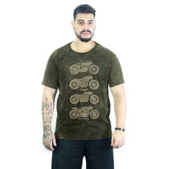 Camiseta Skull Ride Motorcycle M-6 Marmorizada