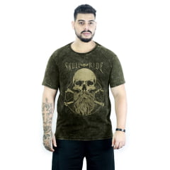 Camiseta Bearded Skull Marmorizada