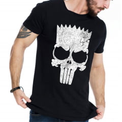 Camiseta Caveira Bart Punisher