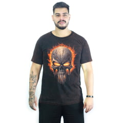 Camiseta Dark Skull Fire