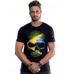 Camiseta Caveira Brasil Skull Ride