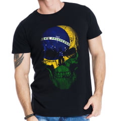 Camiseta Caveira Brasil Skull Ride M-2