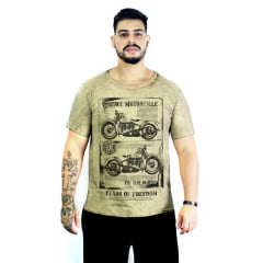 Camiseta Motorcycle Vintage M-1 Marmorizada