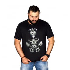 Camiseta Plus Size Helmet Skull M-2